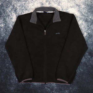 Vintage Black Slazenger Fleece Jacket | Medium