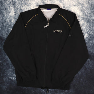 Vintage Black Speedo Windbreaker Jacket | XL