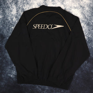 Vintage Black Speedo Windbreaker Jacket | XL