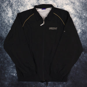 Vintage Black Speedo Windbreaker Jacket | XL