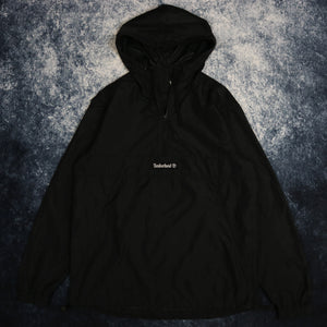 Vintage Black Timberland 1/4 Zip Cagoule Jacket