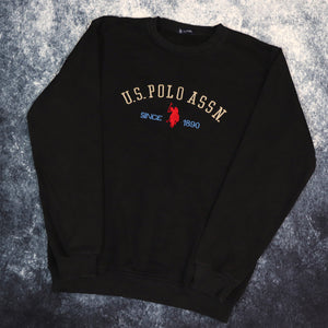Vintage Black U.S. Polo ASSN Sweatshirt | Medium