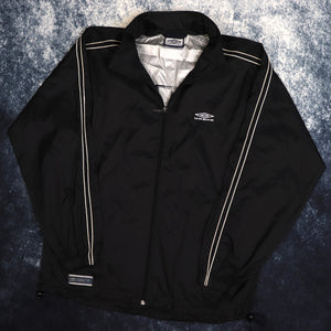 Vintage Black Umbro Windbreaker Jacket | Medium