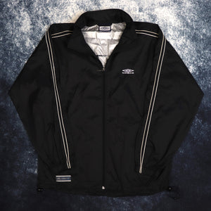 Vintage Black Umbro Windbreaker Jacket | Medium
