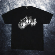 Load image into Gallery viewer, Vintage 90&#39;s Black Wolf T Shirt | Large
