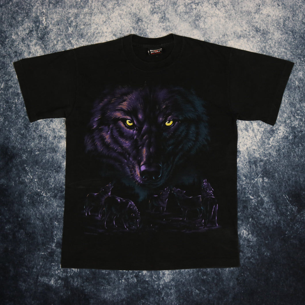 Vintage Black Wolf T Shirt