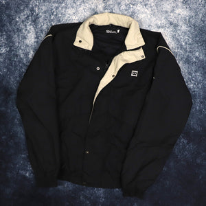 Vintage Black & Beige Wilson Windbreaker Jacket | XL