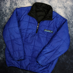 Vintage Black & Blue Peruzzo Competition Reversible 1/4 Zip Jacket