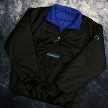 Load image into Gallery viewer, Vintage Black &amp; Blue Peruzzo Competition Reversible 1/4 Zip Jacket
