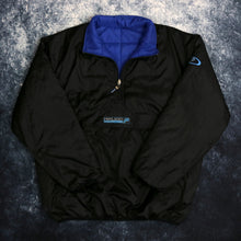 Load image into Gallery viewer, Vintage Black &amp; Blue Peruzzo Competition Reversible 1/4 Zip Jacket
