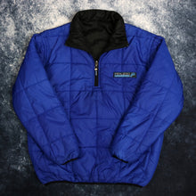 Load image into Gallery viewer, Vintage Black &amp; Blue Peruzzo Competition Reversible 1/4 Zip Jacket
