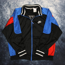 Load image into Gallery viewer, Vintage Black, Blue &amp; Red Nike Track Jacket
