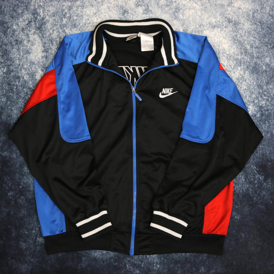 Vintage Black, Blue & Red Nike Track Jacket