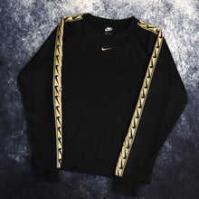 Load image into Gallery viewer, Vintage Black &amp; Gold Nike Sweatshirt | XS
