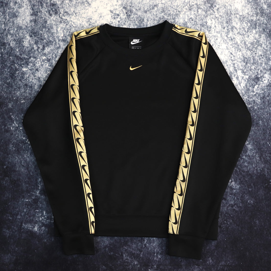 Vintage Black & Gold Nike Sweatshirt | XS