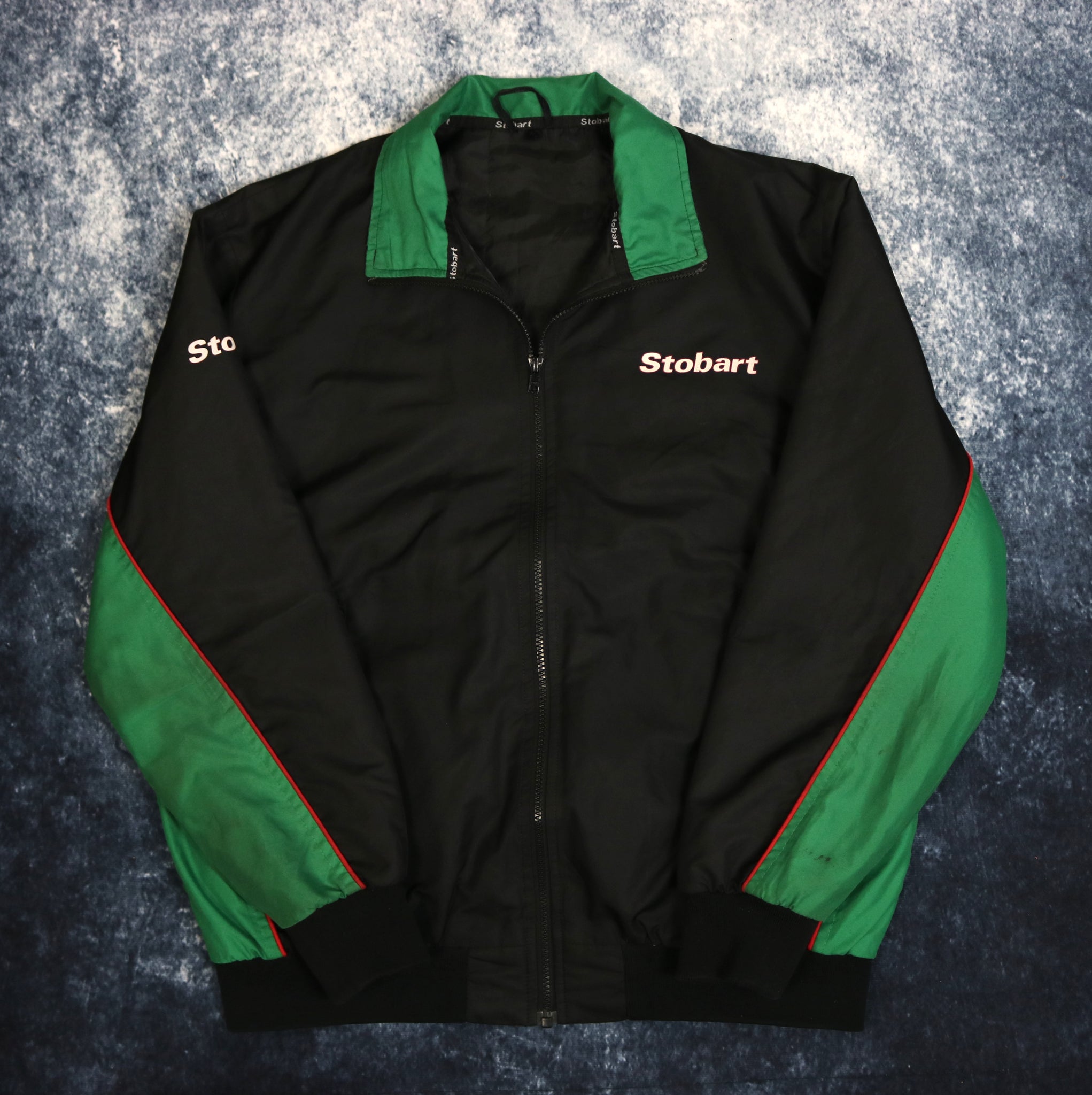 Vintage Black Green Eddie Stobart Bomber Jacket XL ragkid