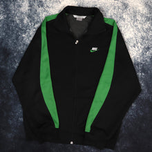 Load image into Gallery viewer, Vintage Black &amp; Green Nike Track Jacket | Small
