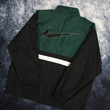 Load image into Gallery viewer, Vintage Black &amp; Green Nike Windbreaker Jacket

