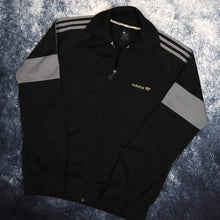 Load image into Gallery viewer, Vintage Black &amp; Grey Adidas Trefoil Track Jacket | Small
