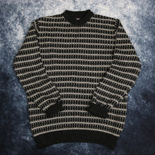 Load image into Gallery viewer, Vintage Black &amp; Grey Checkered Jumper
