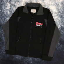 Load image into Gallery viewer, Vintage Black &amp; Grey Coors Light Fleece Jacket | Small
