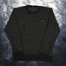 Load image into Gallery viewer, Vintage Black &amp; Grey Leopard Print Jordan Flight Sweatshirt | Medium
