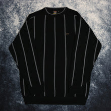 Load image into Gallery viewer, Vintage Black &amp; Grey Striped Rapid Fire Jumper
