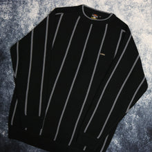 Load image into Gallery viewer, Vintage Black &amp; Grey Striped Rapid Fire Jumper
