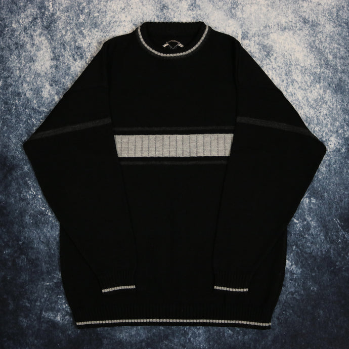 Vintage Black & Grey Tom Sayers Jumper