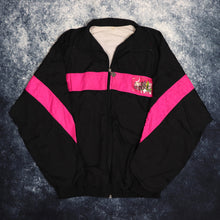 Load image into Gallery viewer, Vintage Black &amp; Pink Gazelle Windbreaker Jacket | Large
