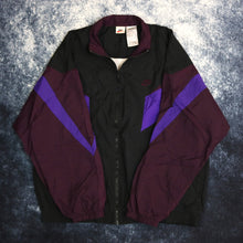 Load image into Gallery viewer, Vintage Black &amp; Purple Nike Windbreaker Jacket
