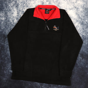 Vintage Black & Red Guinness Dublin 1/4 Zip Fleece | Large