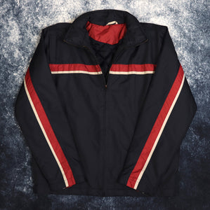 Vintage Black & Red Motorbike Jacket | Large