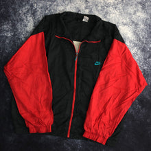 Load image into Gallery viewer, Vintage Black &amp; Red Nike Windbreaker Jacket
