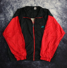 Load image into Gallery viewer, Vintage Black &amp; Red Nike Windbreaker Jacket
