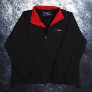 Vintage Black & Red Ralph Lauren Polo Sport Windbreaker Jacket | XL