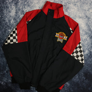 Vintage Black, Red & White Racing Jacket