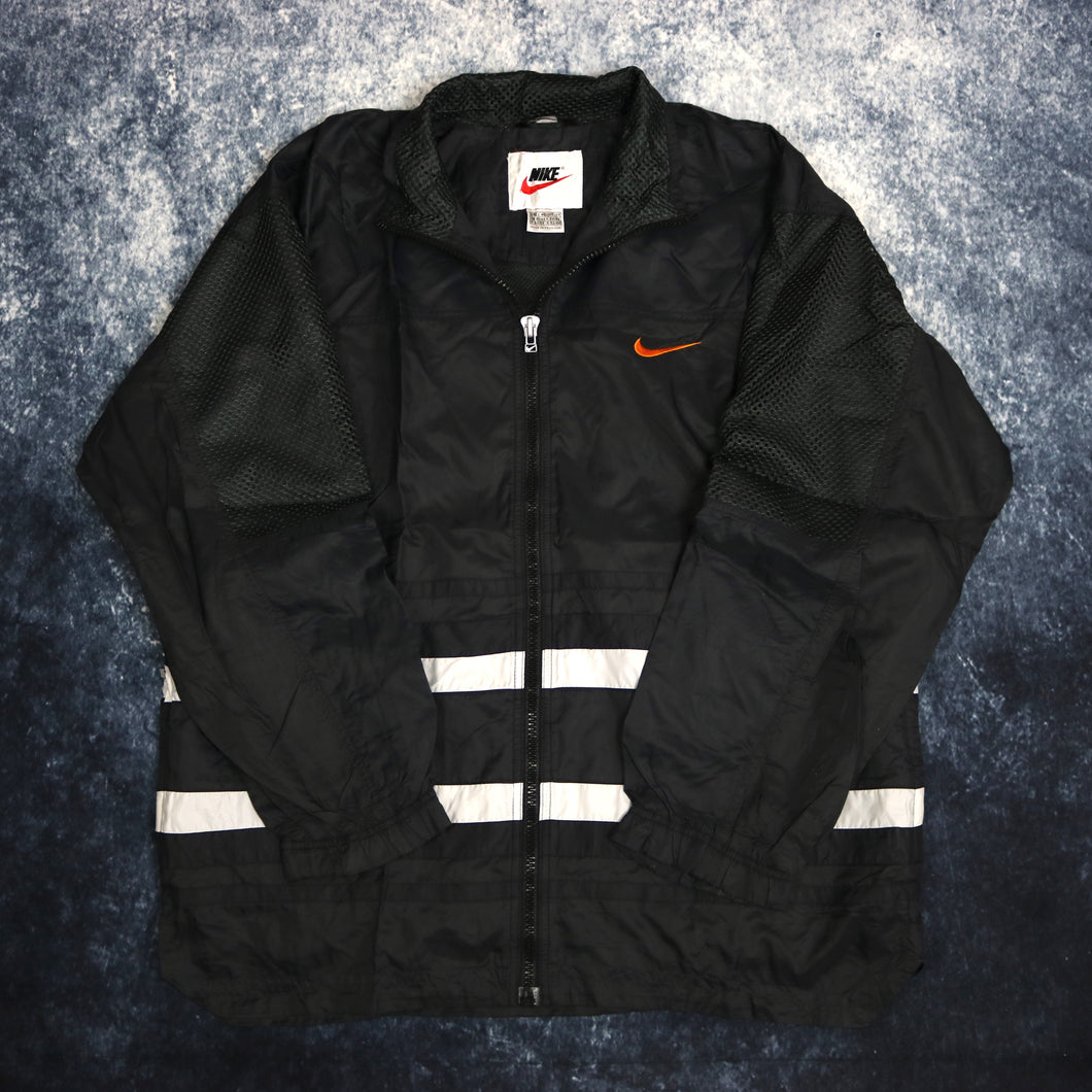 Vintage 90's Black & White Nike Windbreaker Jacket