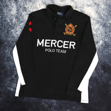 Load image into Gallery viewer, Vintage Black &amp; White Ralph Lauren Mercer Polo Team Sweatshirt | Medium
