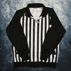 Vintage Black & White Striped Foot Locker Track Jacket