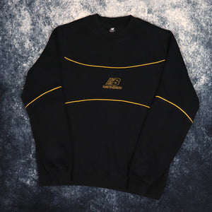 Vintage Black & Yellow New Balance Sweatshirt | XS