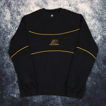 Load image into Gallery viewer, Vintage Black &amp; Yellow New Balance Sweatshirt | XS
