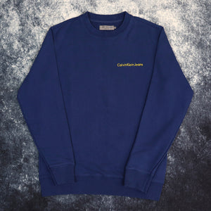 Vintage Blue Calvin Klein Jeans Sweatshirt | Small