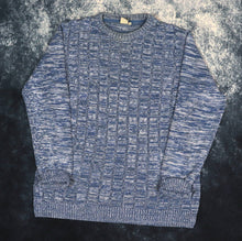 Load image into Gallery viewer, Vintage Blue Cotton Traders Cable Knit Style Jumper | Medium
