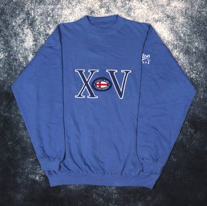 Vintage Blue Cotton Traders England Sweatshirt | XL