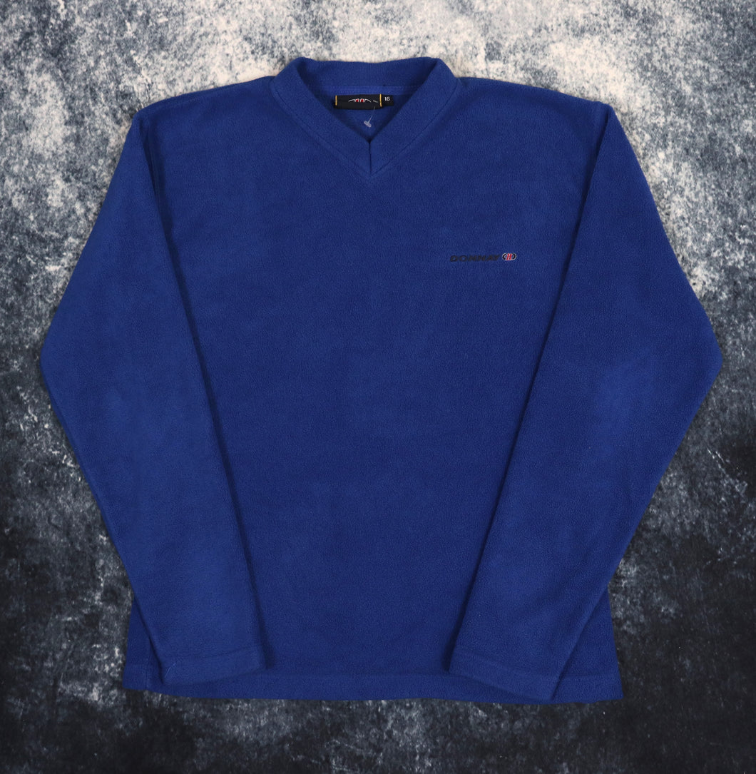 Vintage Blue Donnay Fleece Sweatshirt | Small