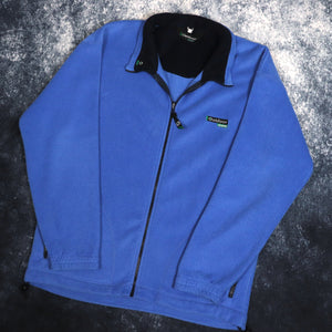 Vintage Blue Outdoor Scene Fleece Jacket | XL