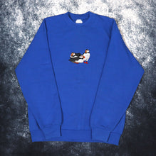 Load image into Gallery viewer, Vintage Blue Puffin Embroidered Sweatshirt | Medium
