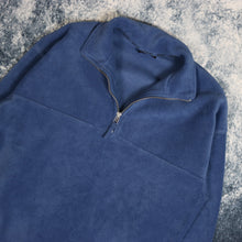 Load image into Gallery viewer, Vintage Blue 1/4 Zip Fleece Sweatshirt
