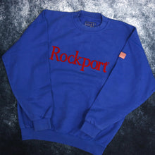 Load image into Gallery viewer, Vintage Blue Rockport Spell Out Sweatshirt | XL
